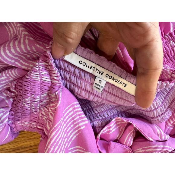 Collective Concepts pink Sweetheart bustier  open back Midi Dress size small - Picture 11 of 11